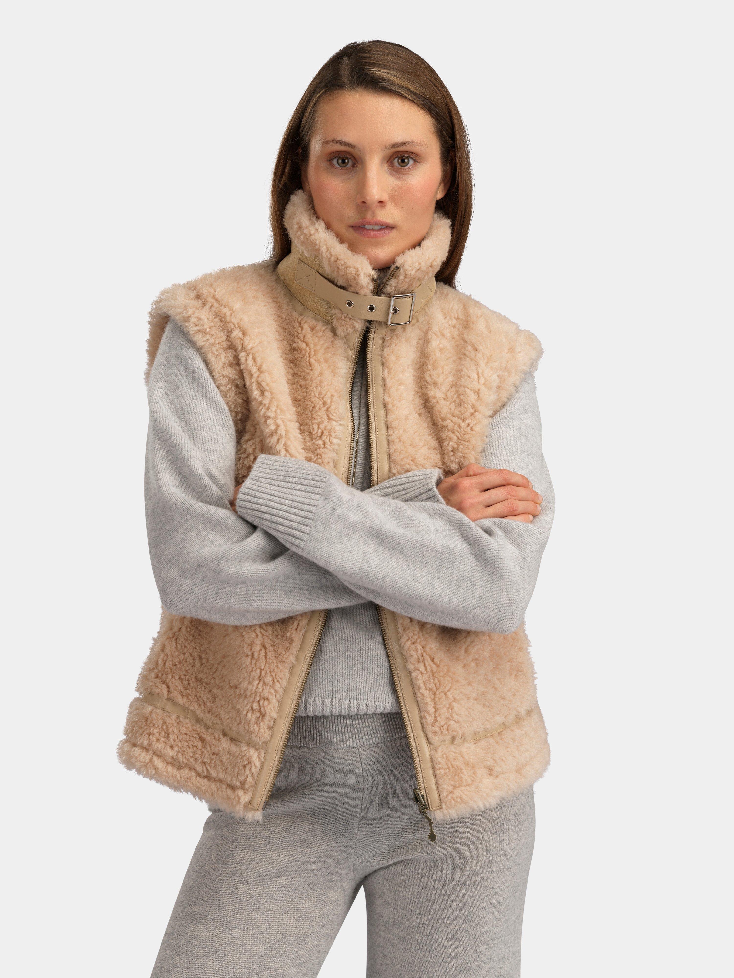 Solbakken Vest Woman Champagne