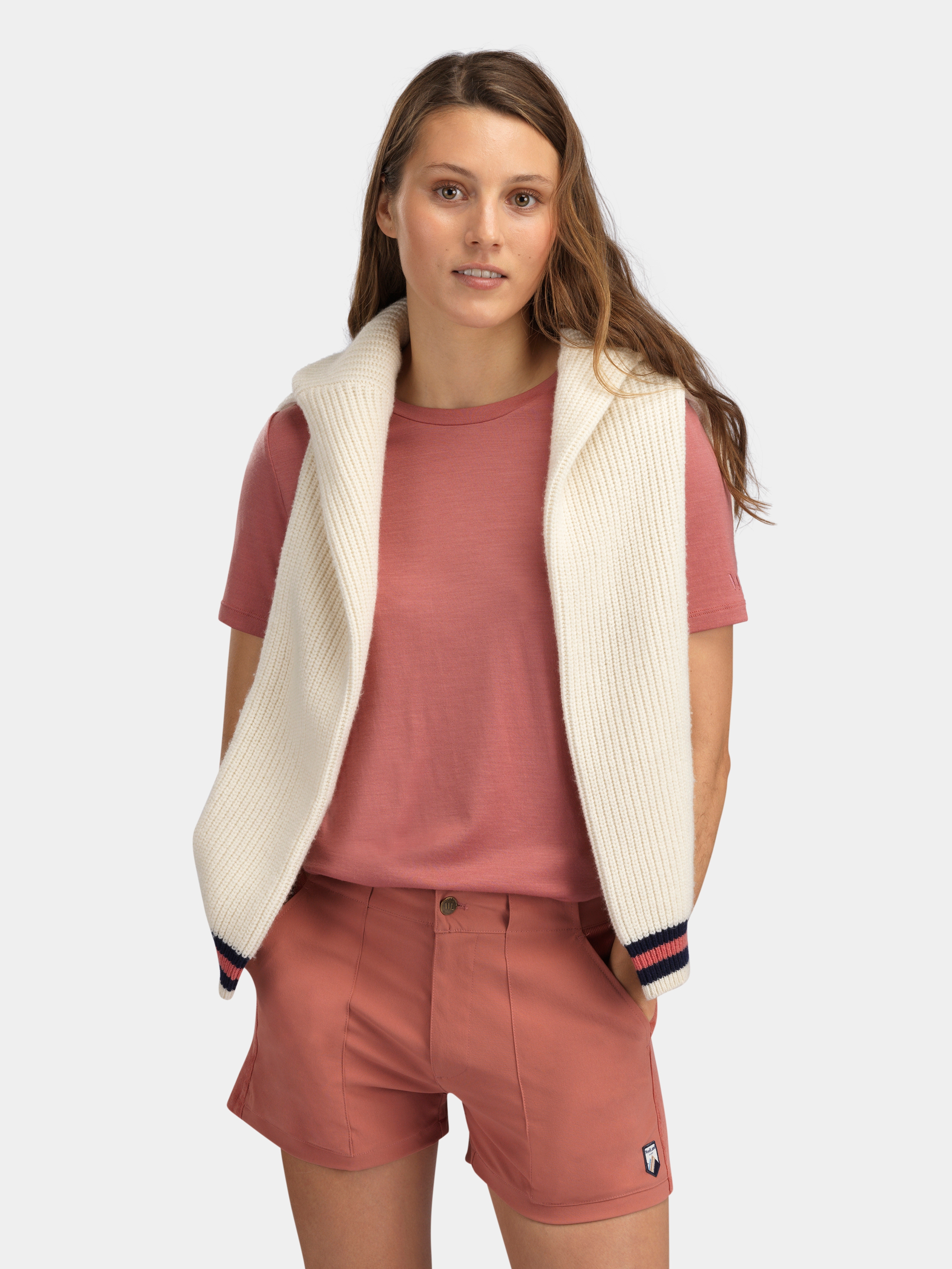 Romsdalseggen Courderoy Shorts  Burned Rose