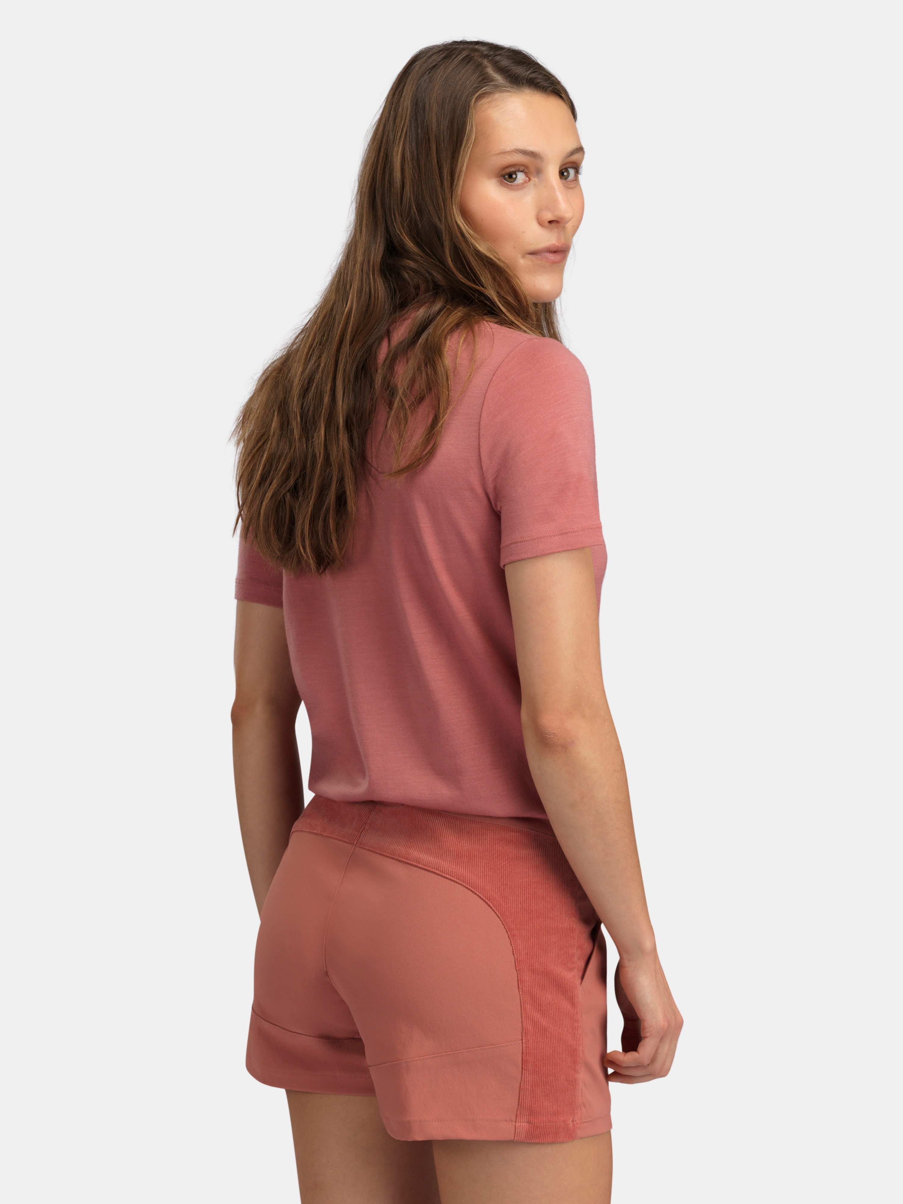 Romsdalseggen Courderoy Shorts  Burned Rose