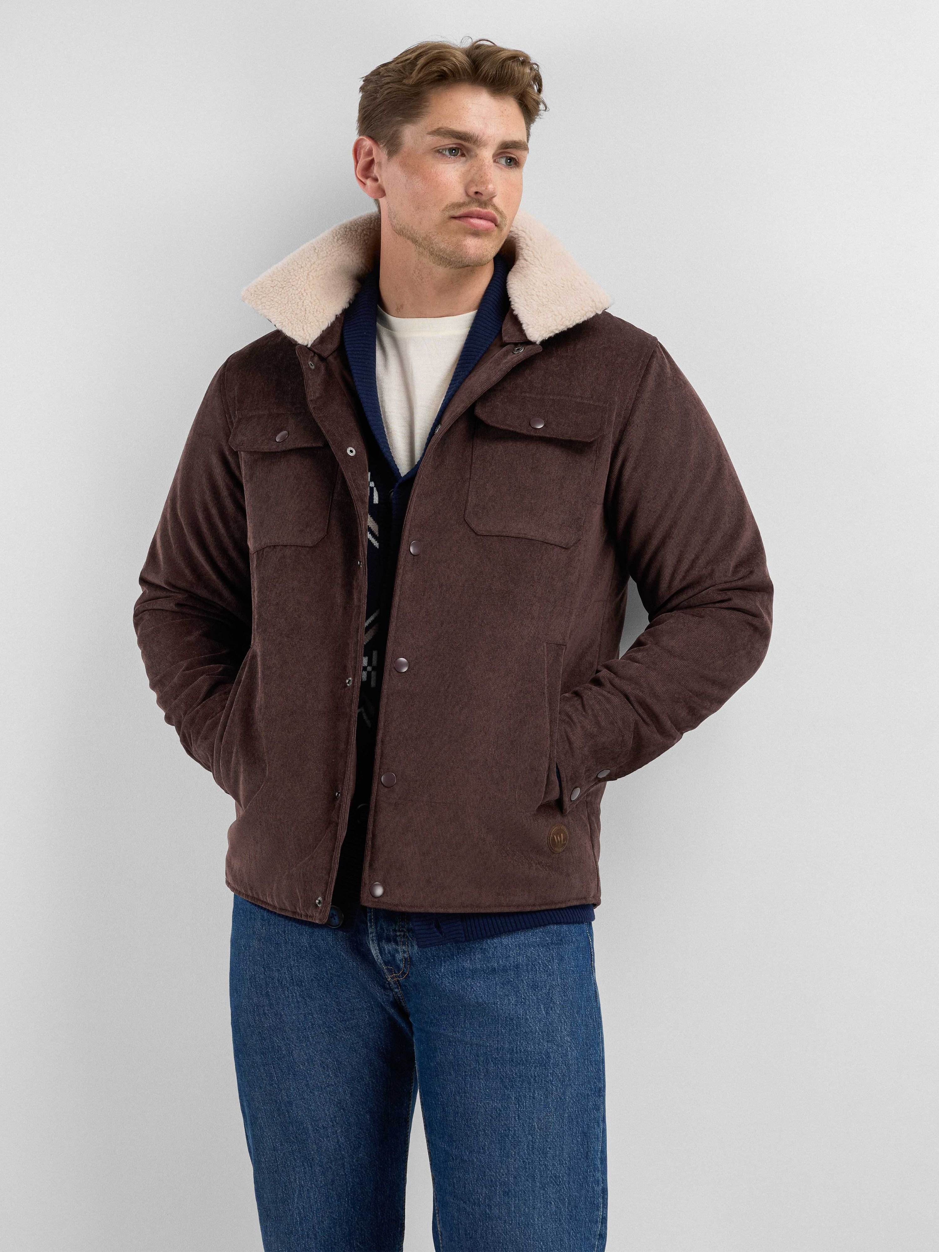 Eidselva Cord Jacket Man Hot Fudge