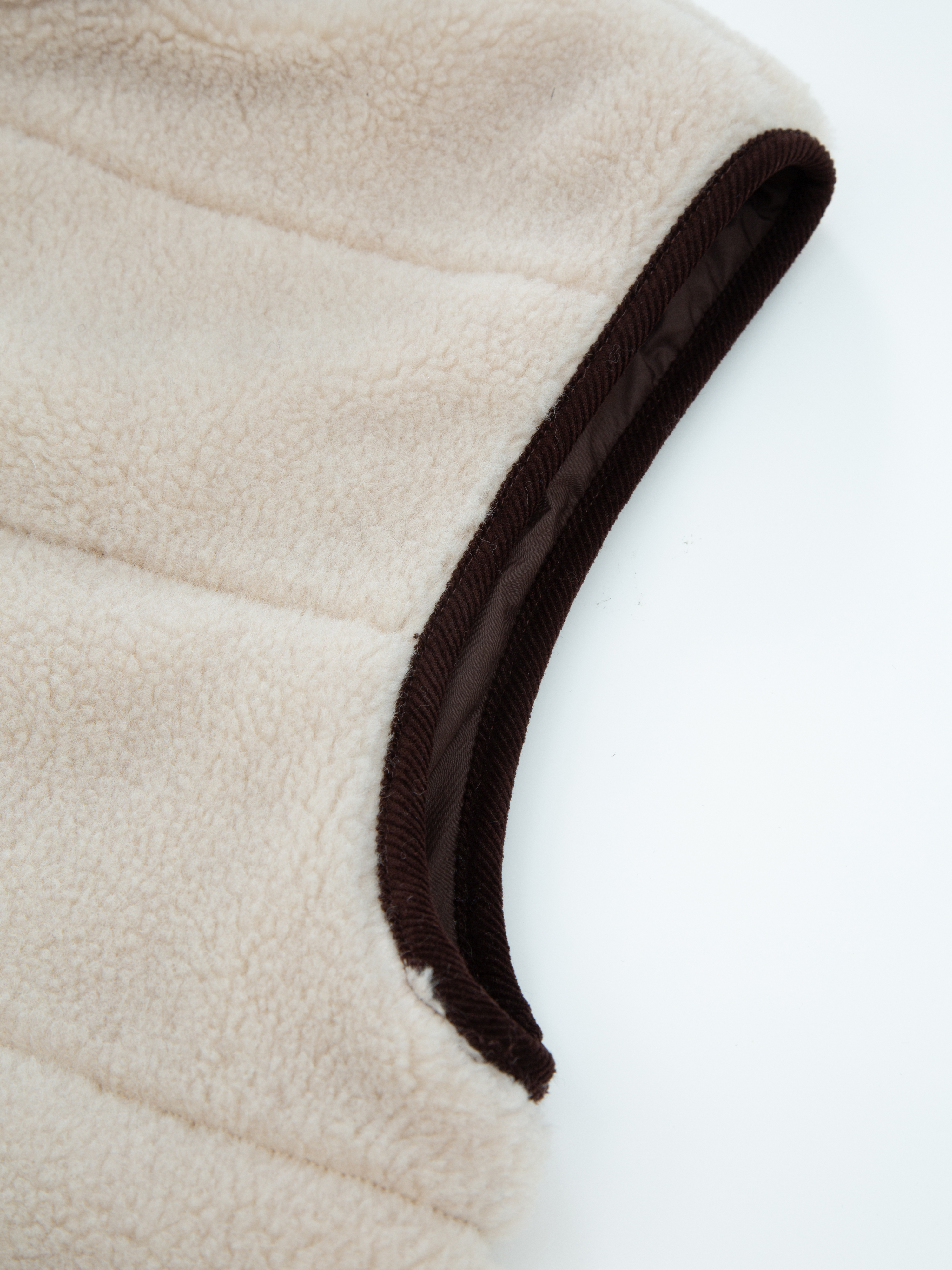 Nusfjord Fleece Vest  Sheep With Brown