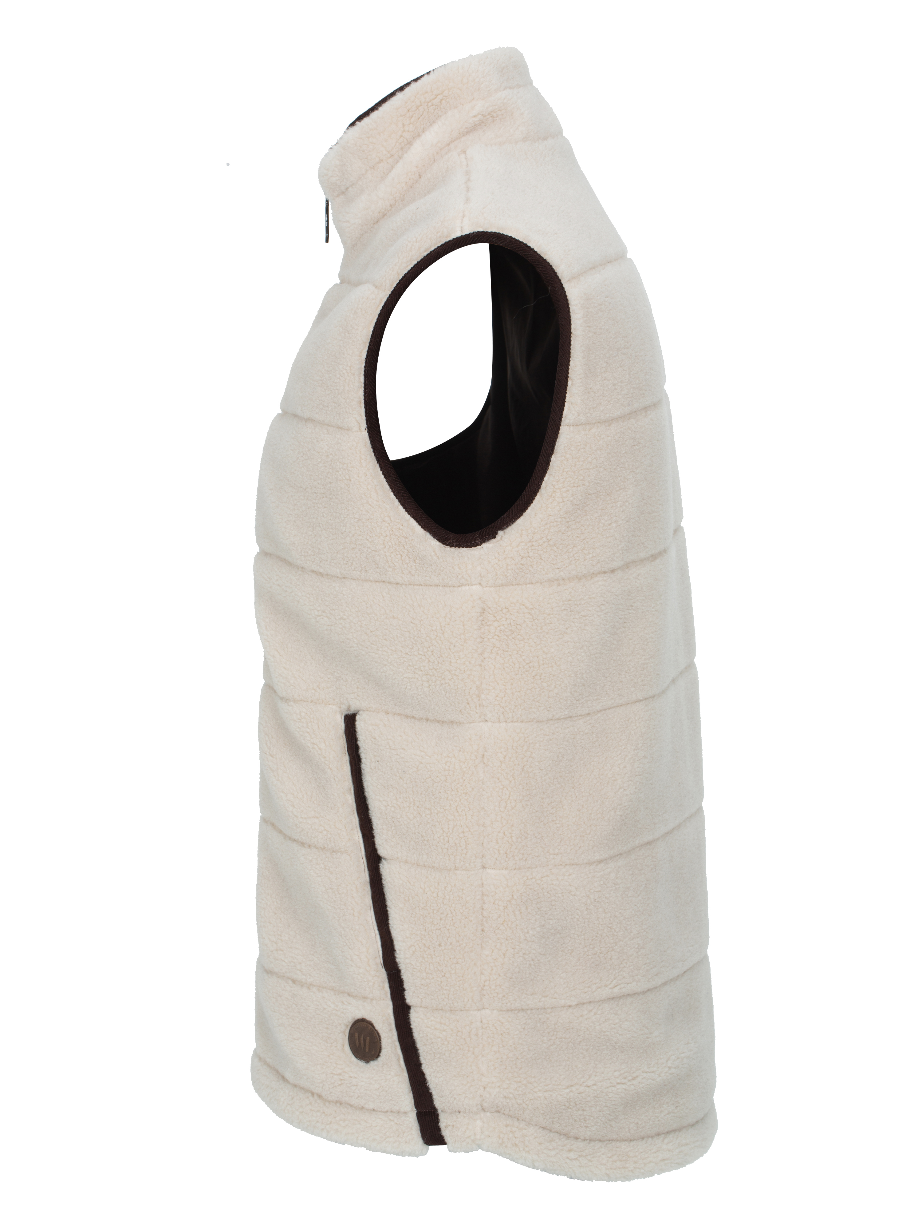 Nusfjord Fleece Vest  Sheep With Brown