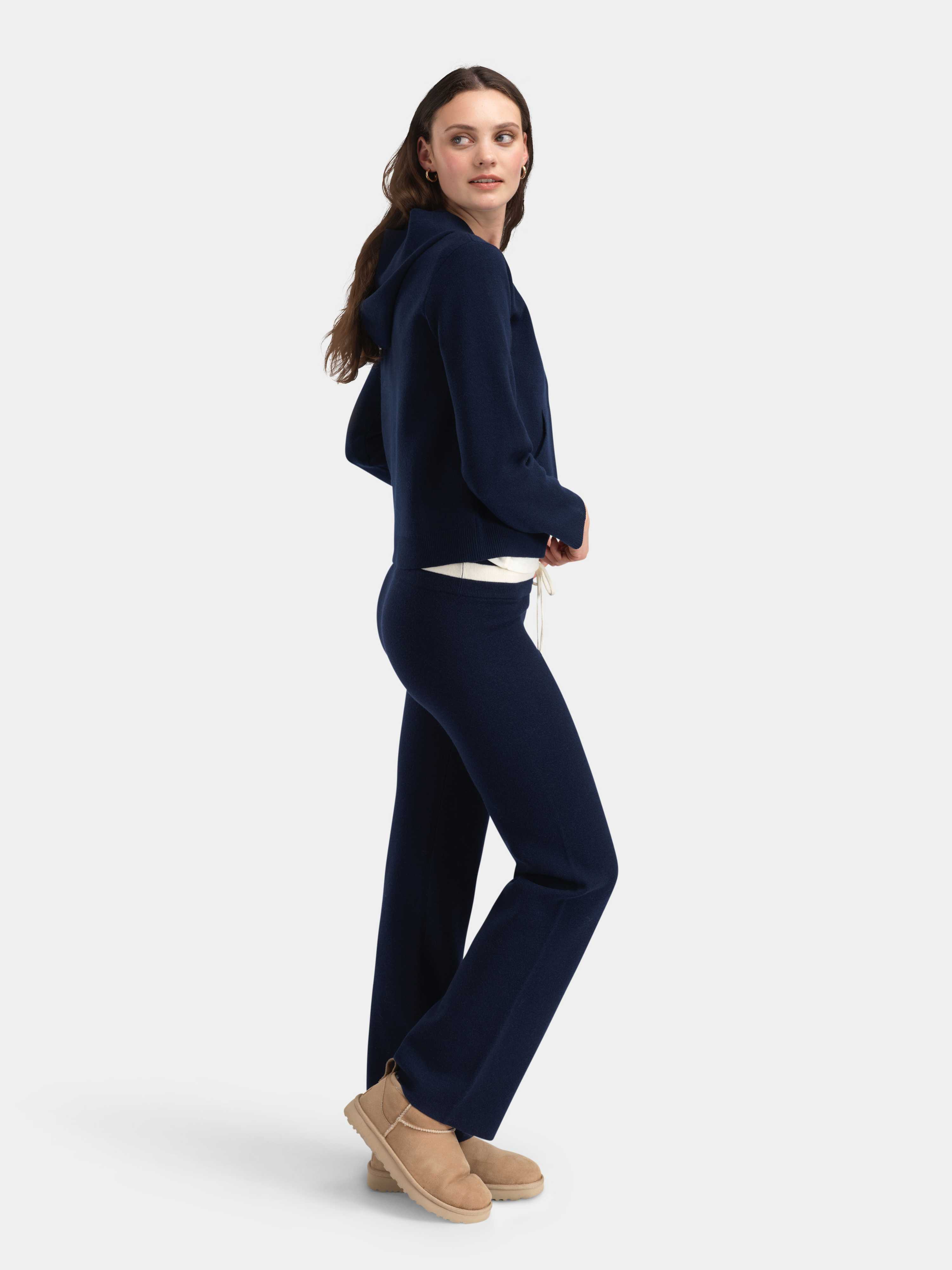 Hemsedal Knitted Pants Blue Ink