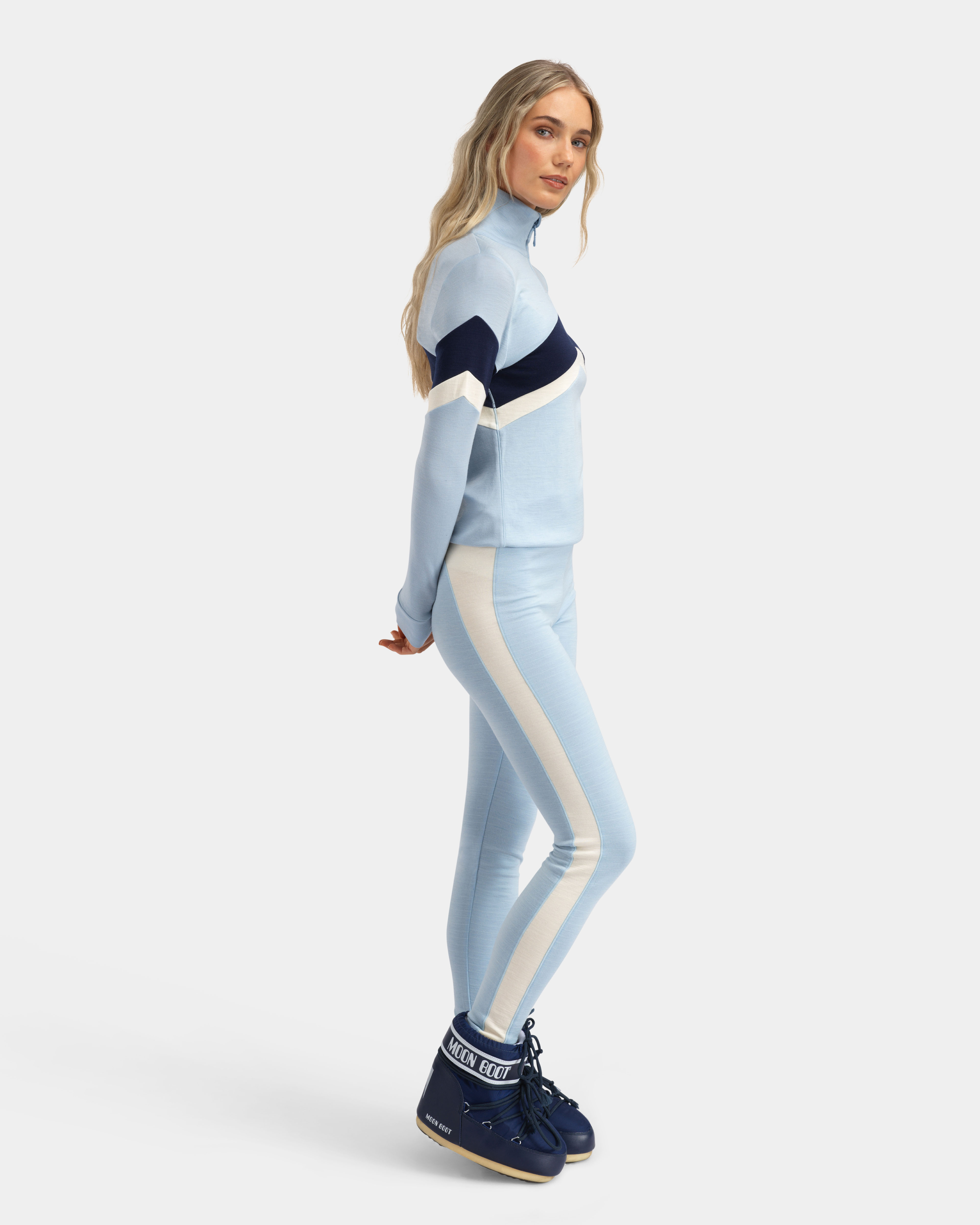 Vegglifjell Merino Tights Light Sky