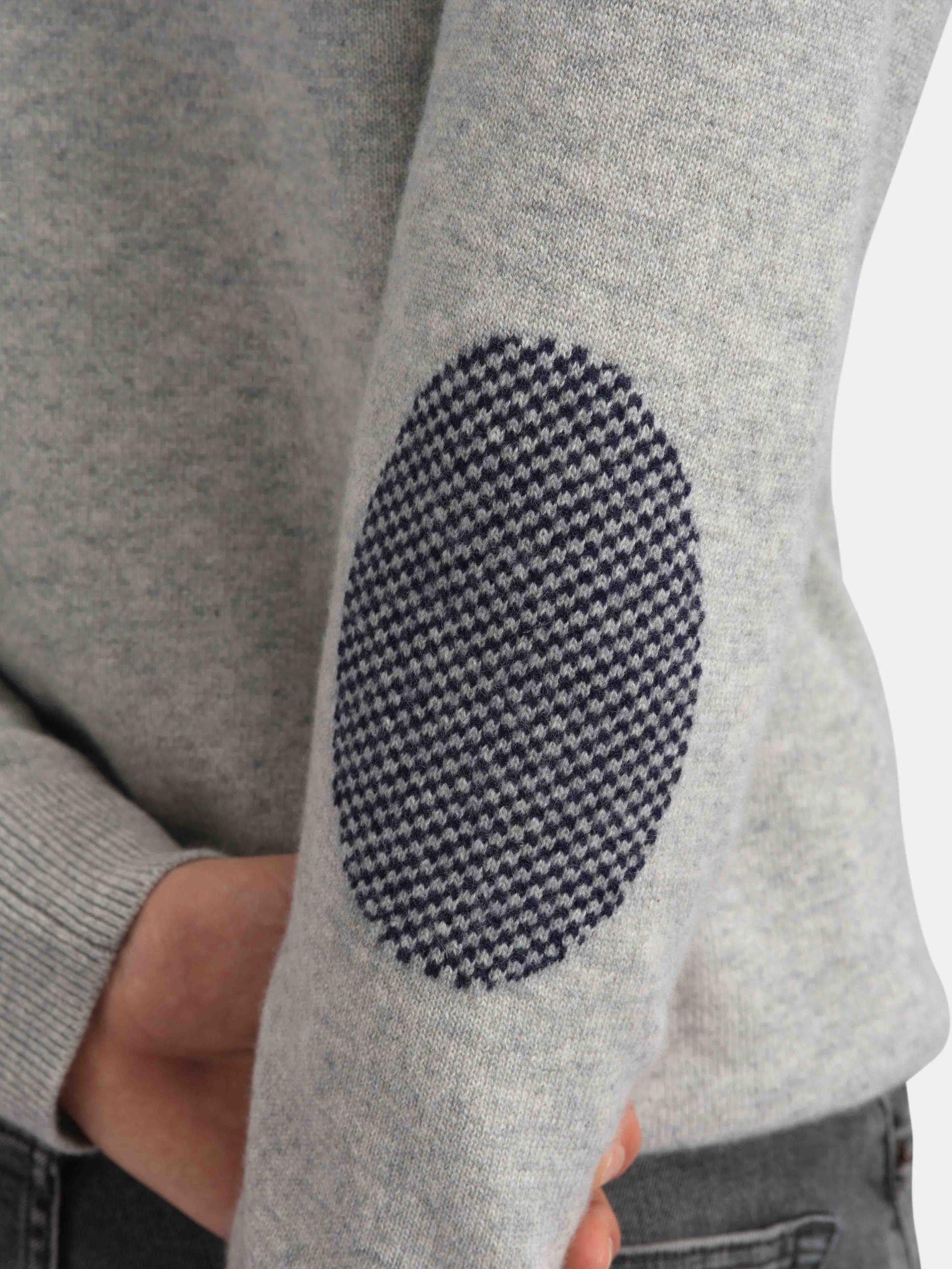 Grønli Cashmere Hood Jacket  Grey Melange