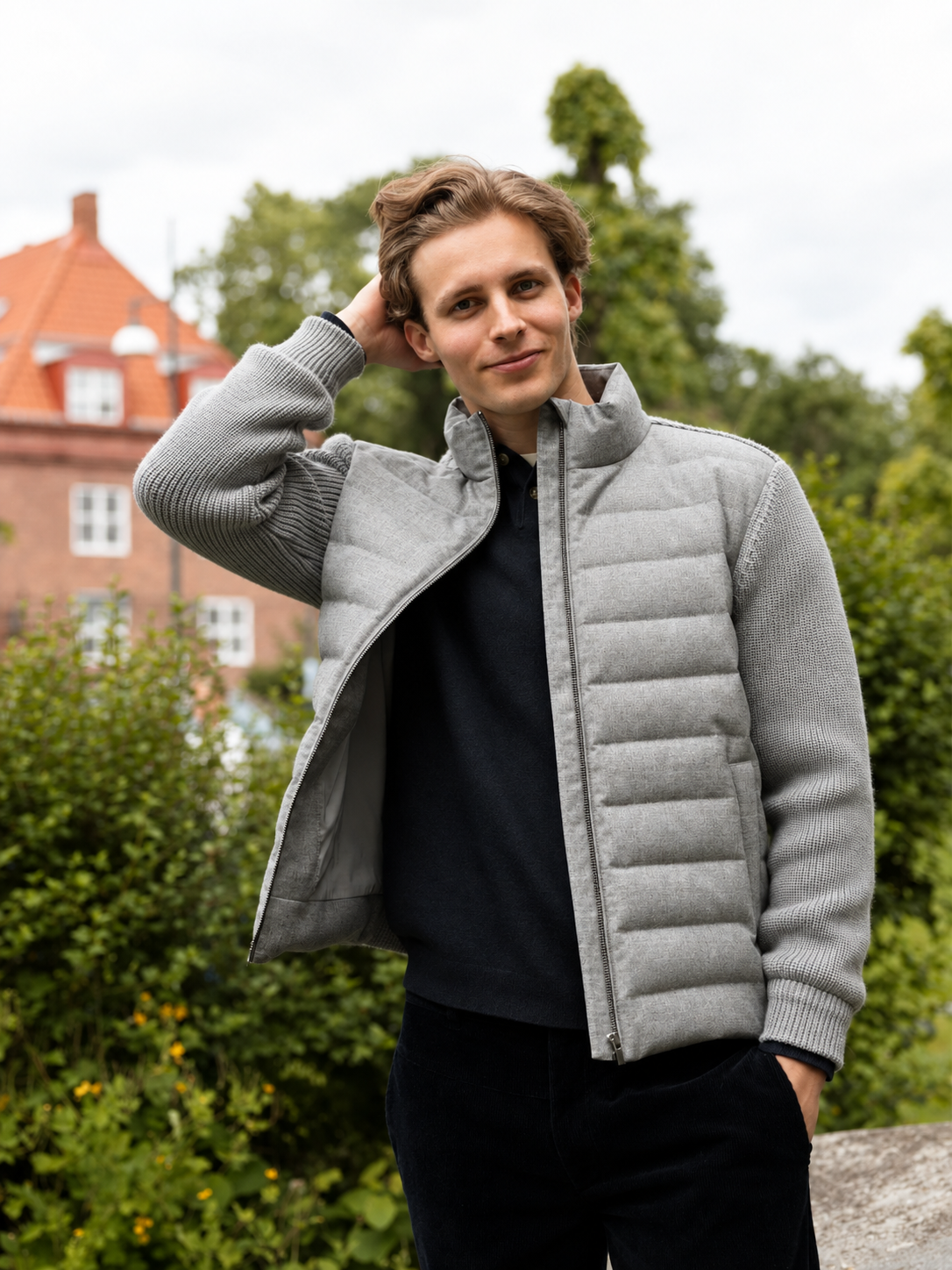 Lielva Down Jacket Man Grey