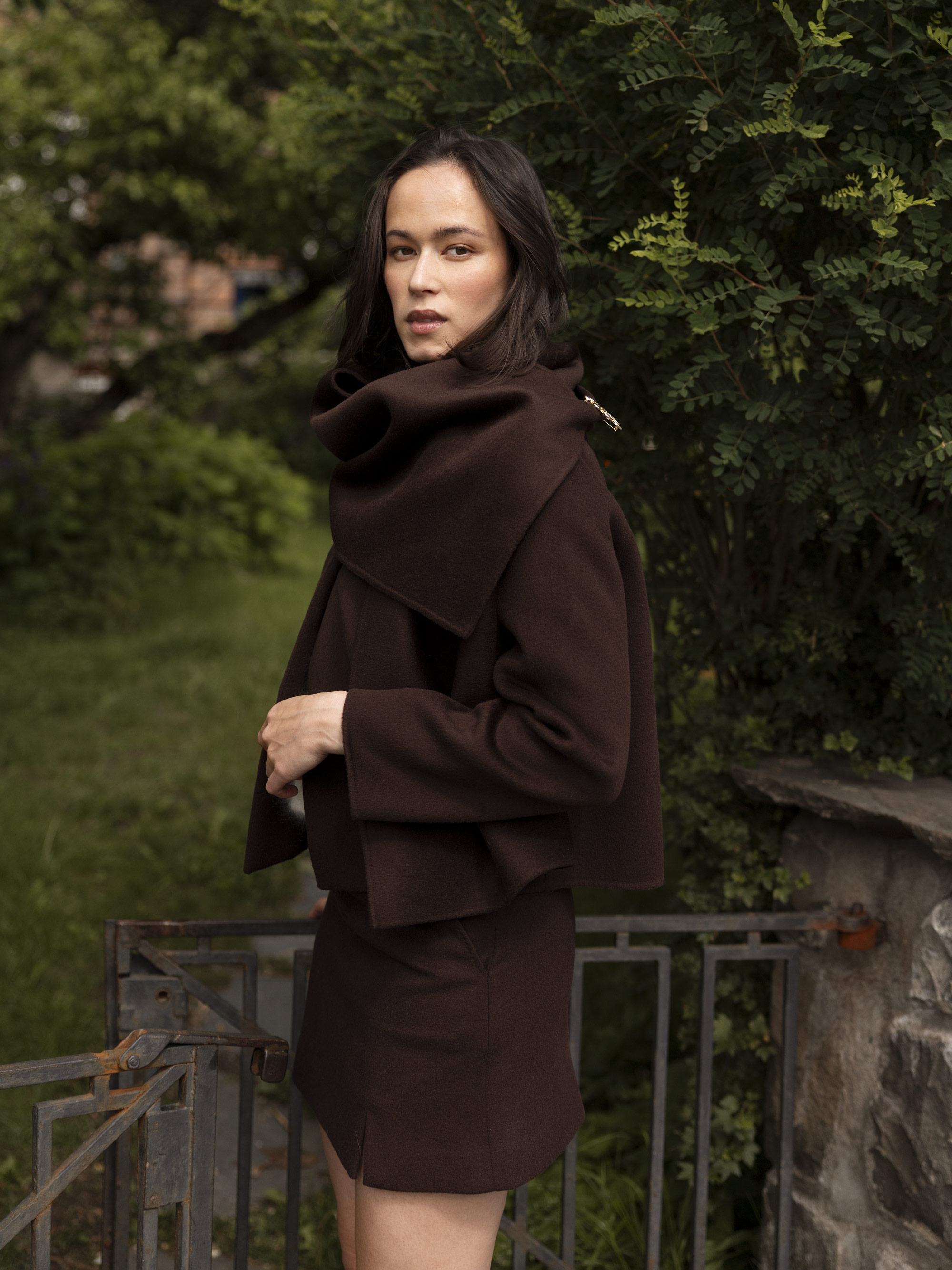 Blåberg Jacket Woman Hot Fudge