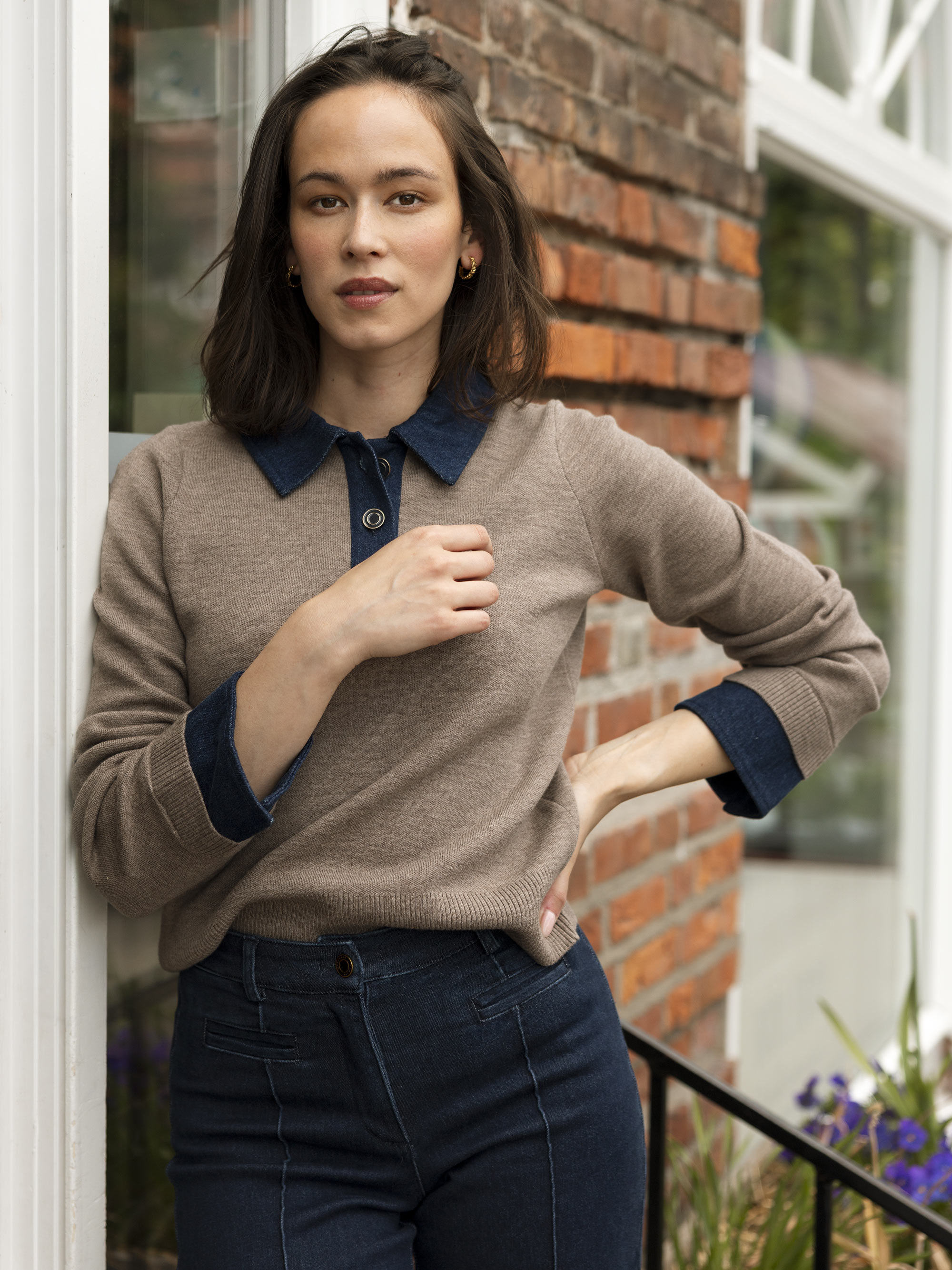 Ravntind Knitted Sweater Woman Walnut
