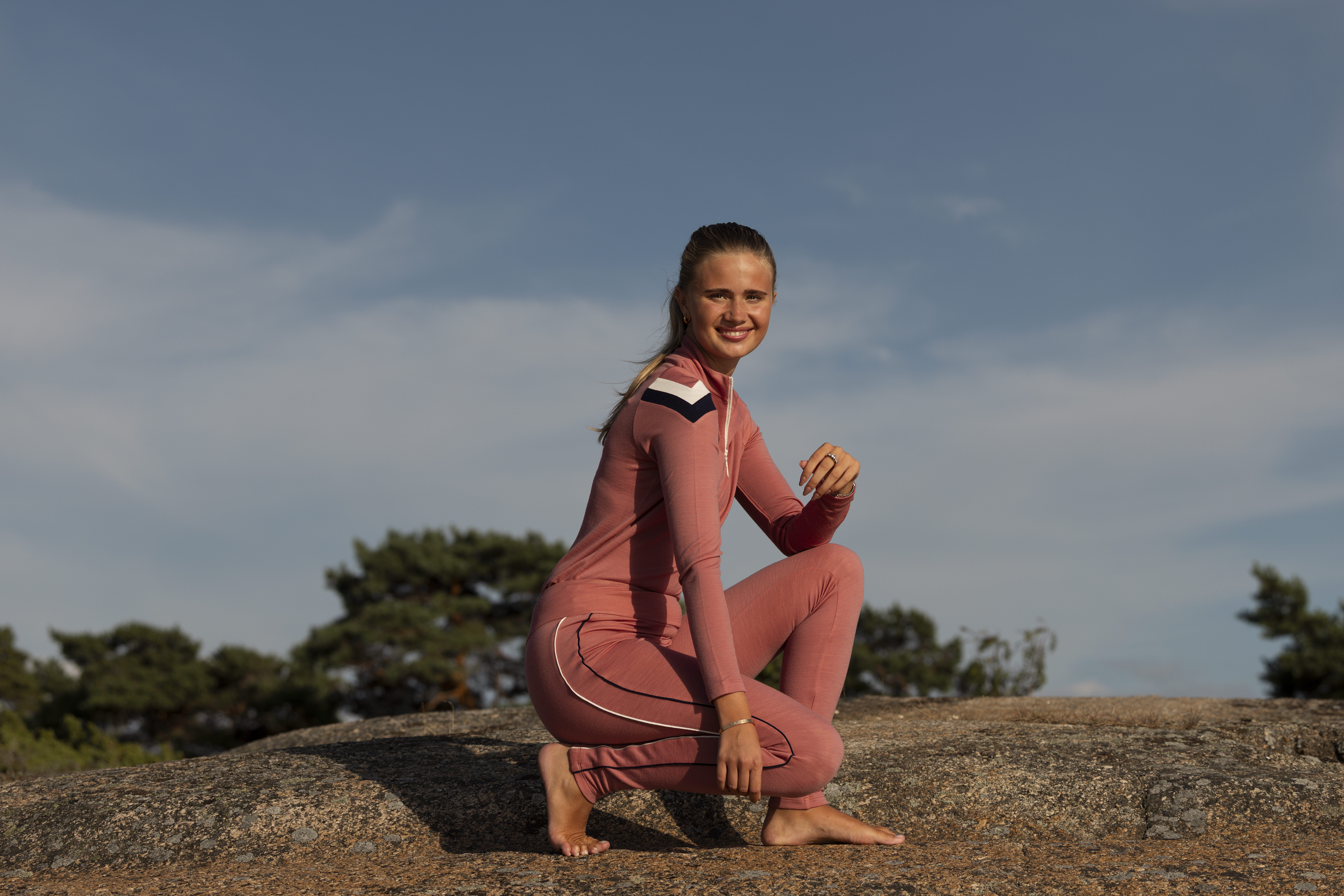 Ryten Half-Zip Burned Rose