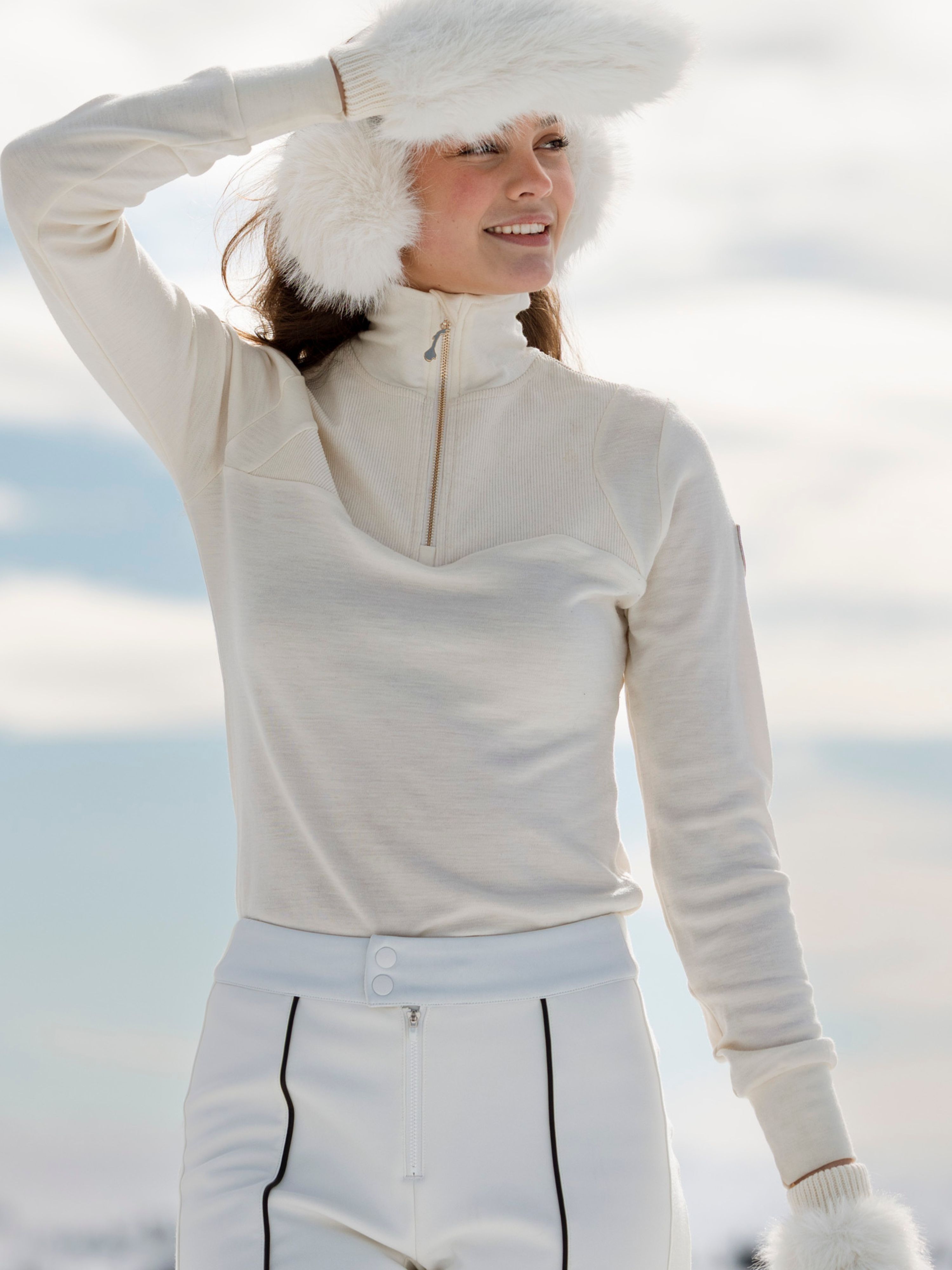 Sirdal Top Cord Woman Snow White