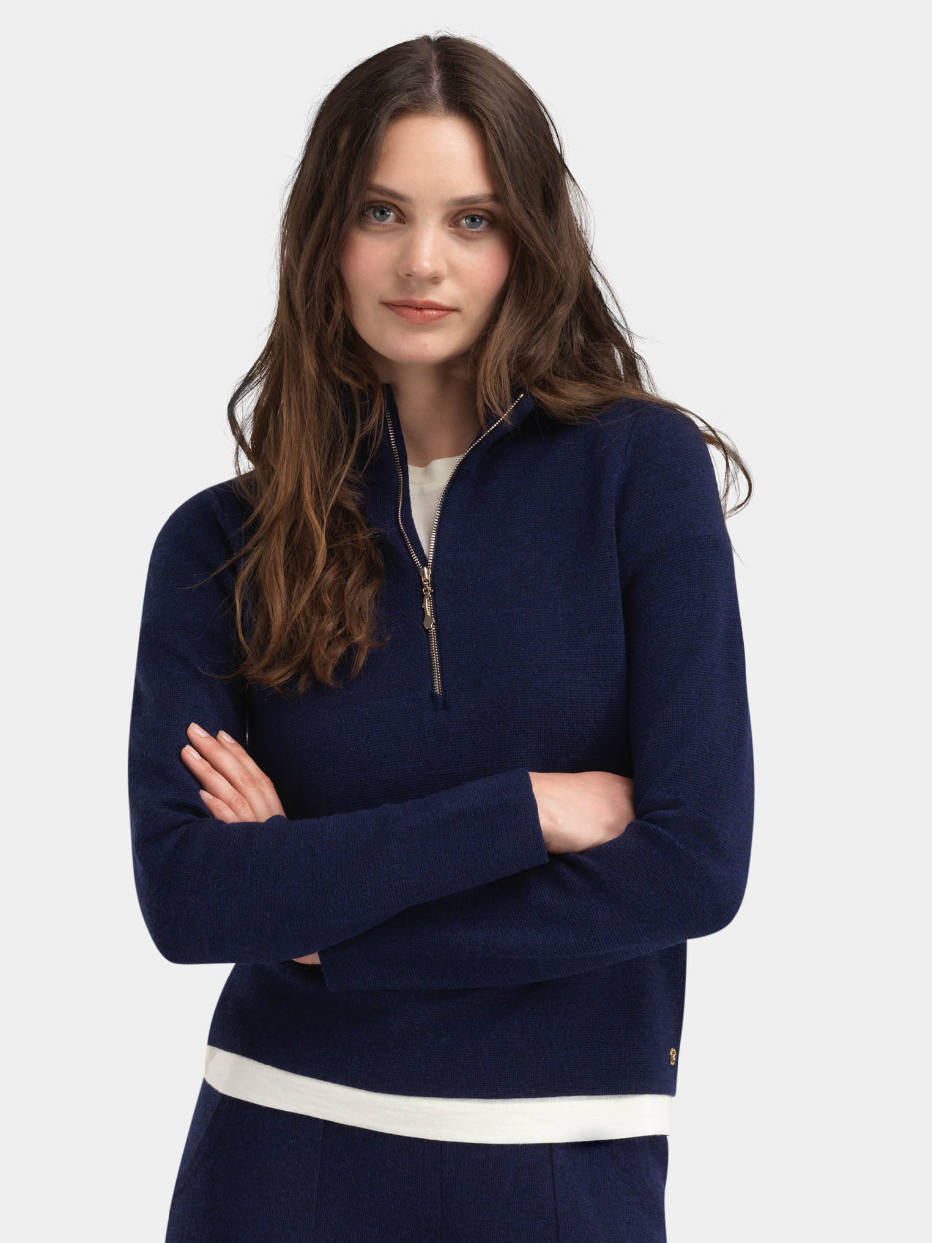 Himmeltinden Knitted Top  Dark Blue