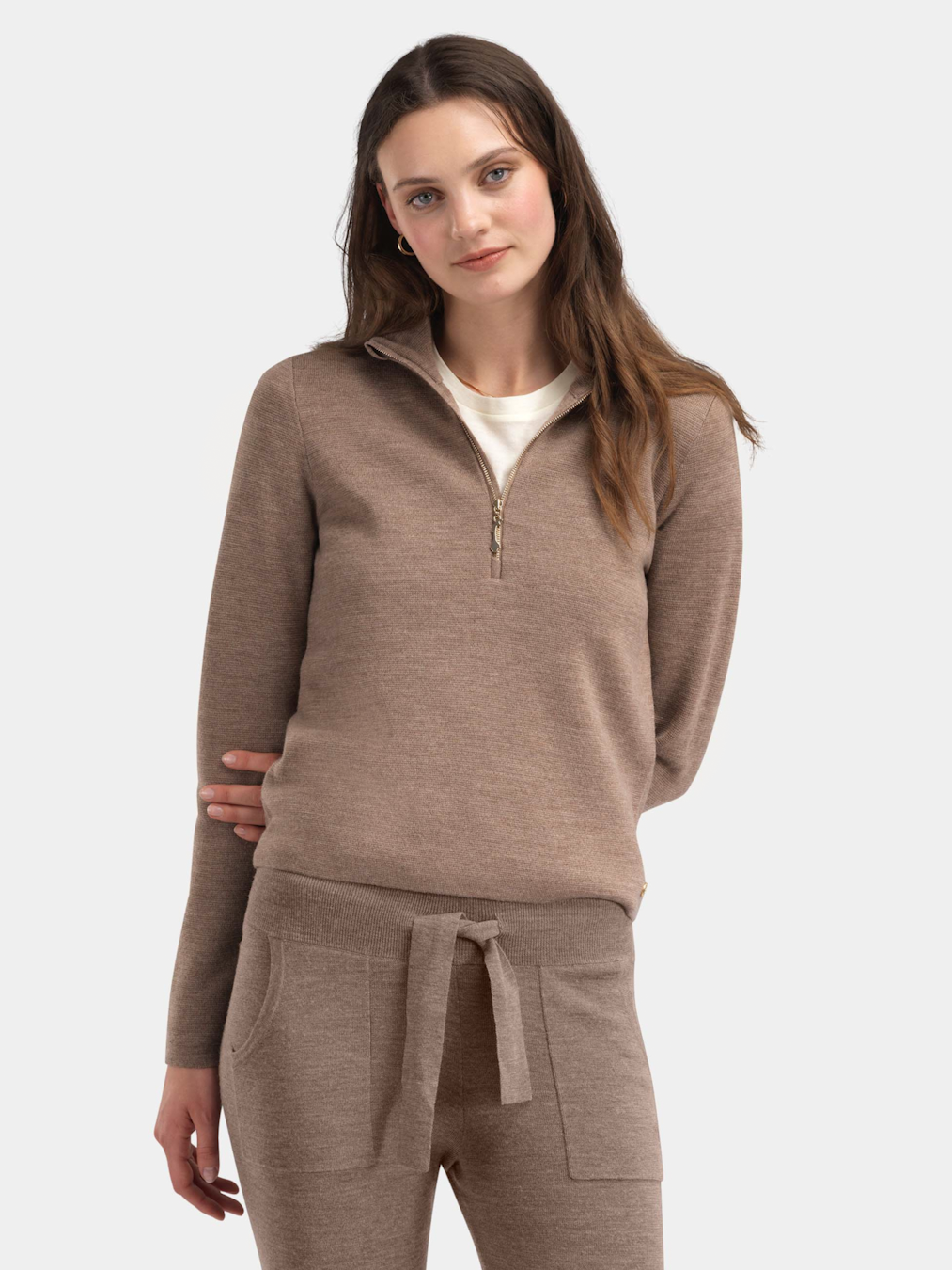 Himmeltinden Knitted Top  Nougat