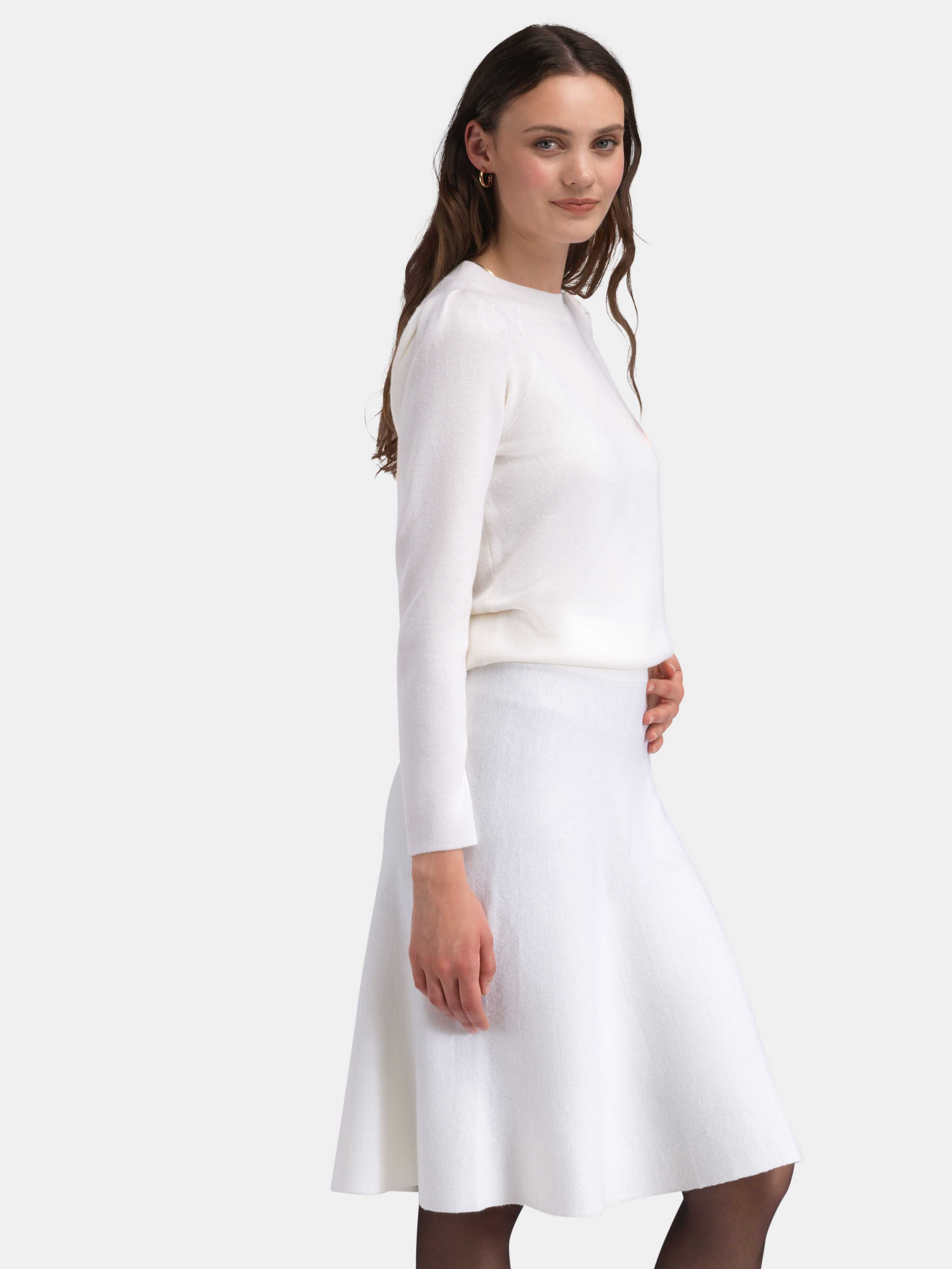 Ramsfjellet Ull Skjørt Cream