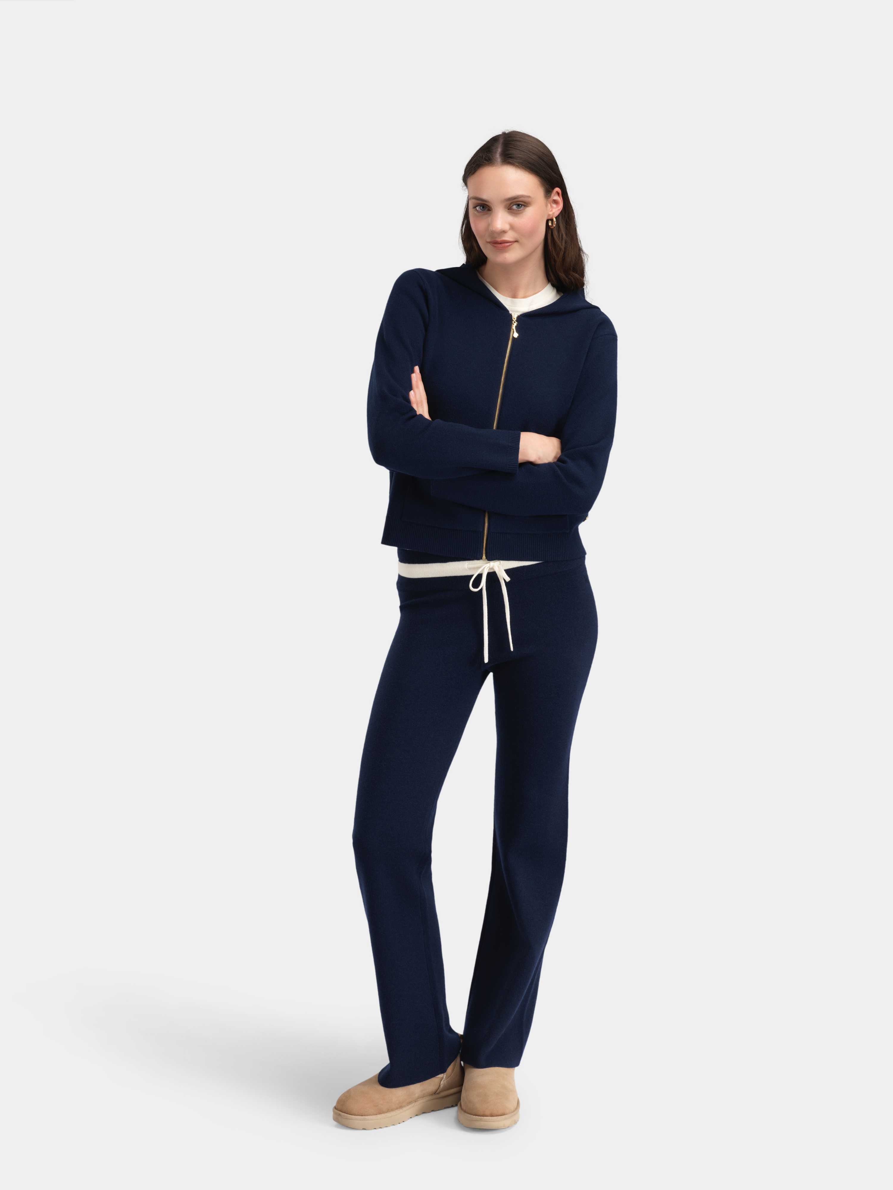 Hemsedal Knitted Pants Blue Ink
