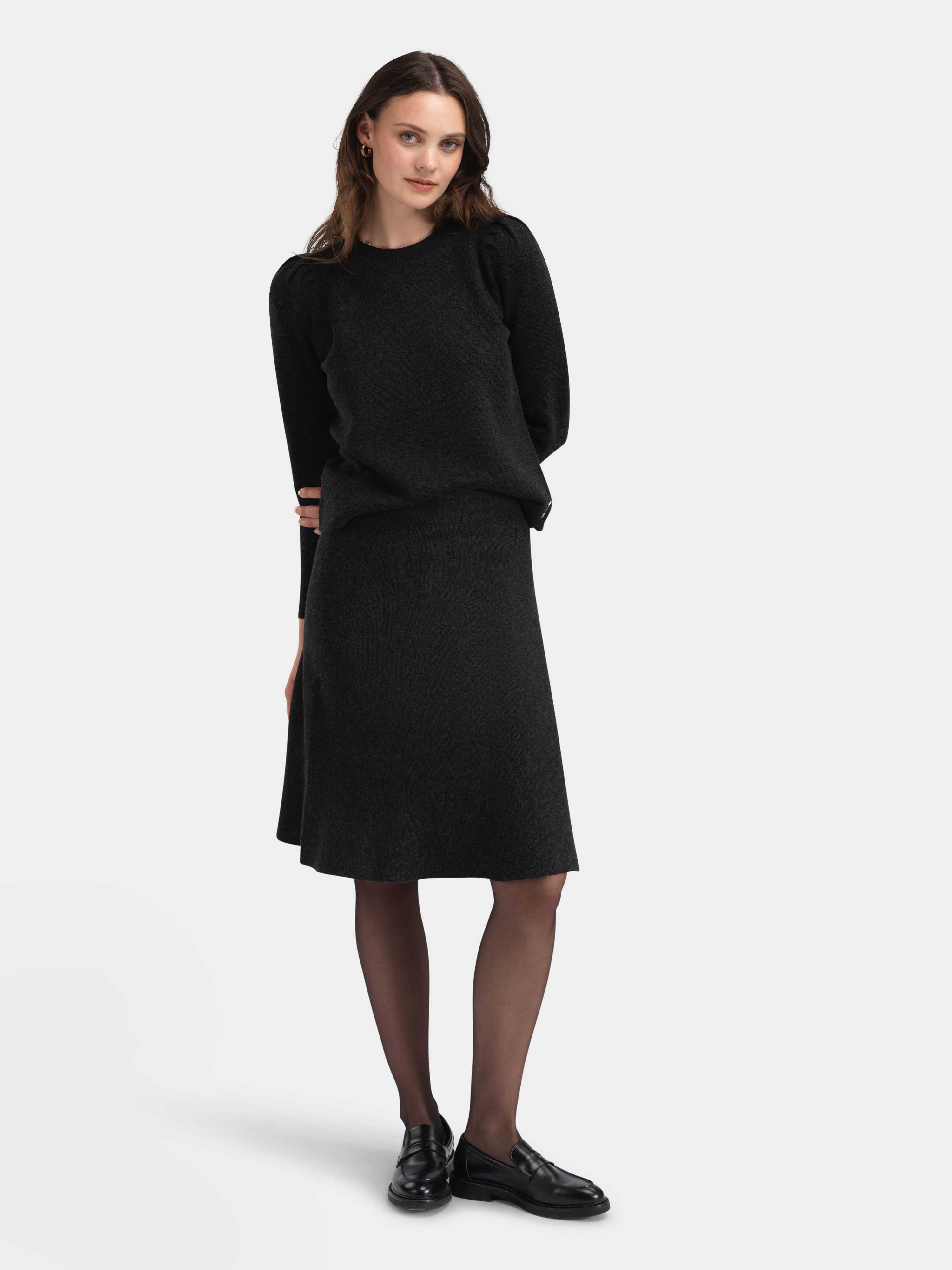 Ramsfjellet Ull Skjørt Charcoal Grey