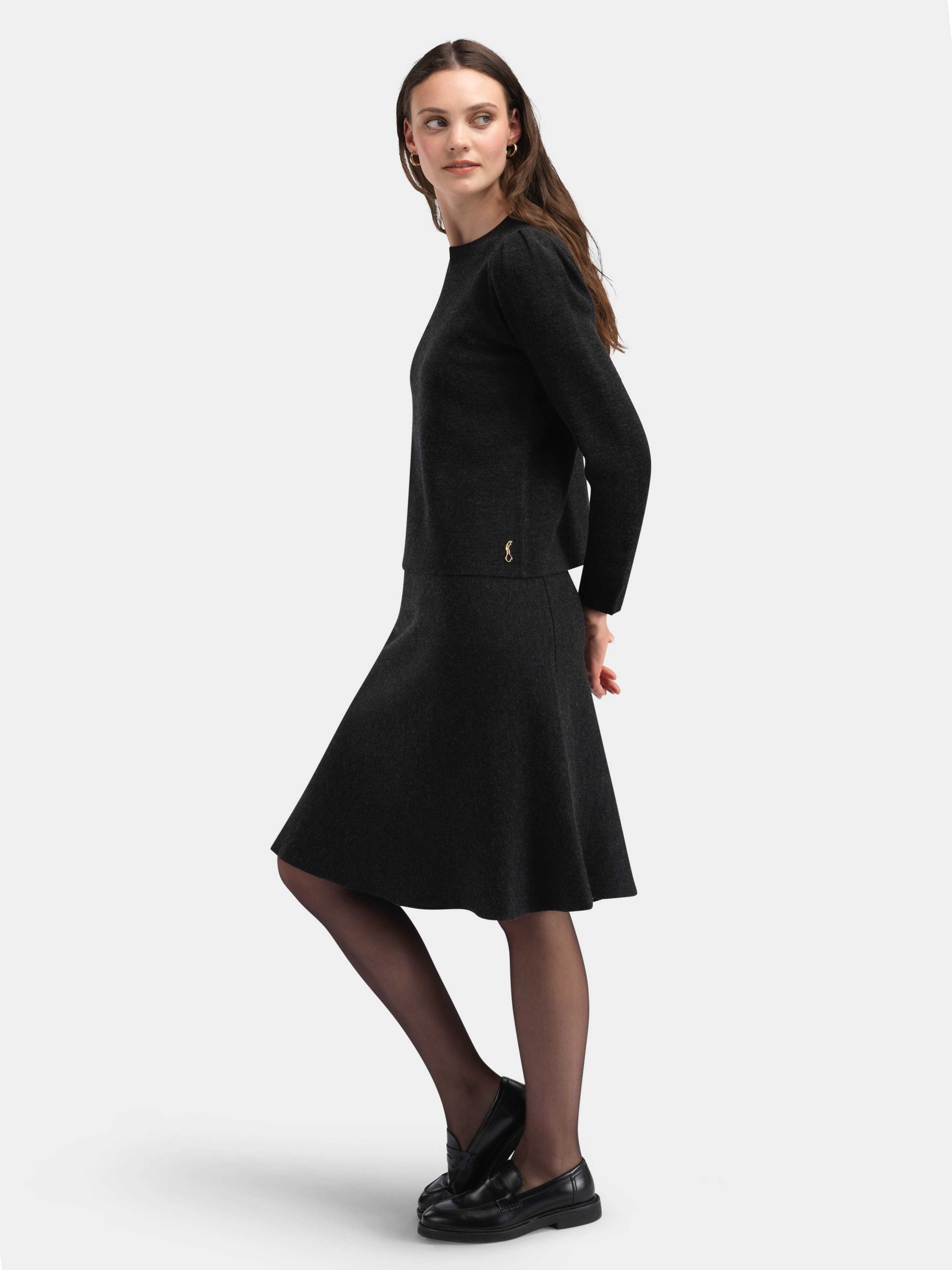 Ramsfjellet Ull Skjørt Charcoal Grey